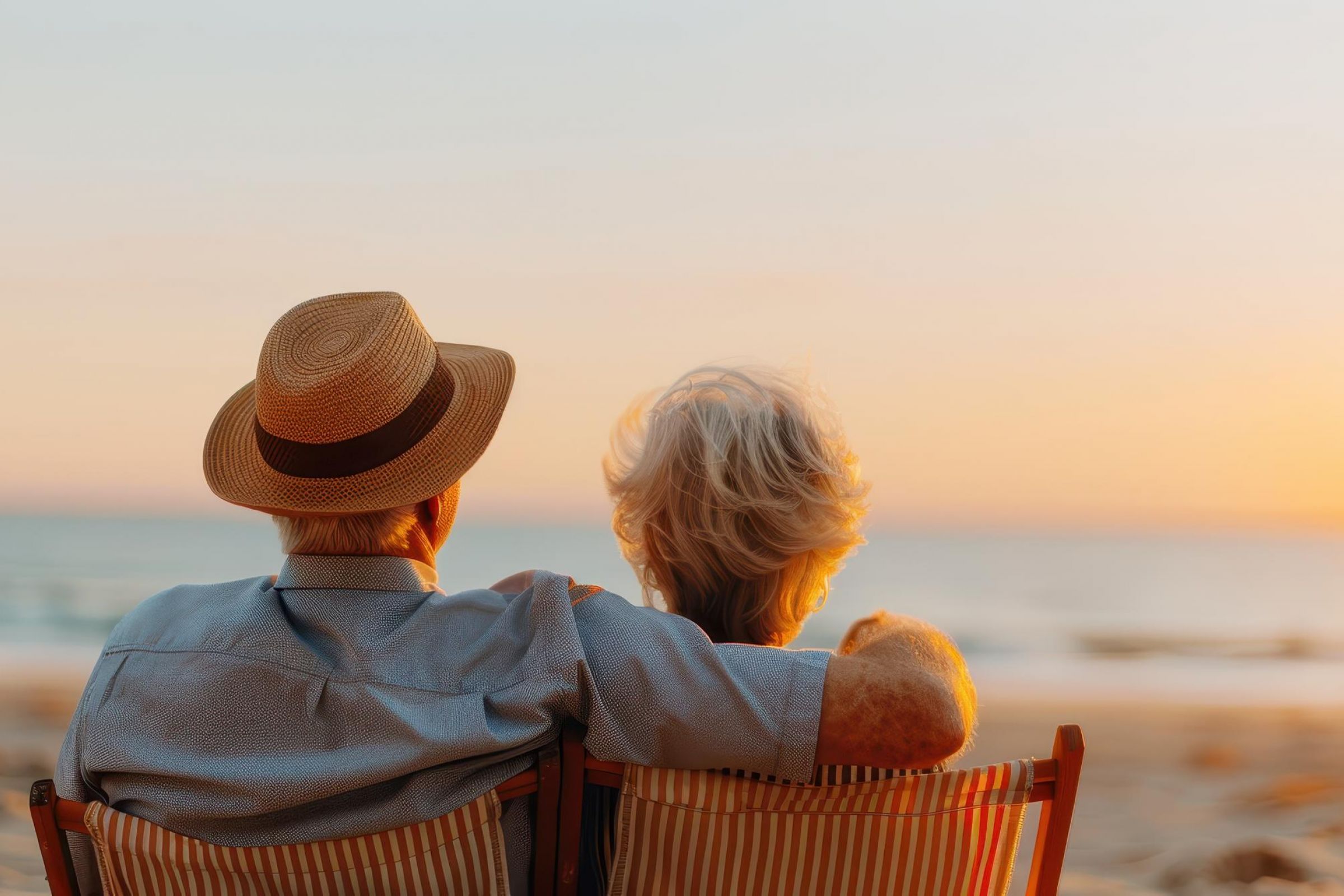 Active adults enjoying a sunset beach lifestyle in Naples, Florida